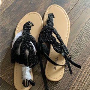 JustFab sandals - double enclosure at back